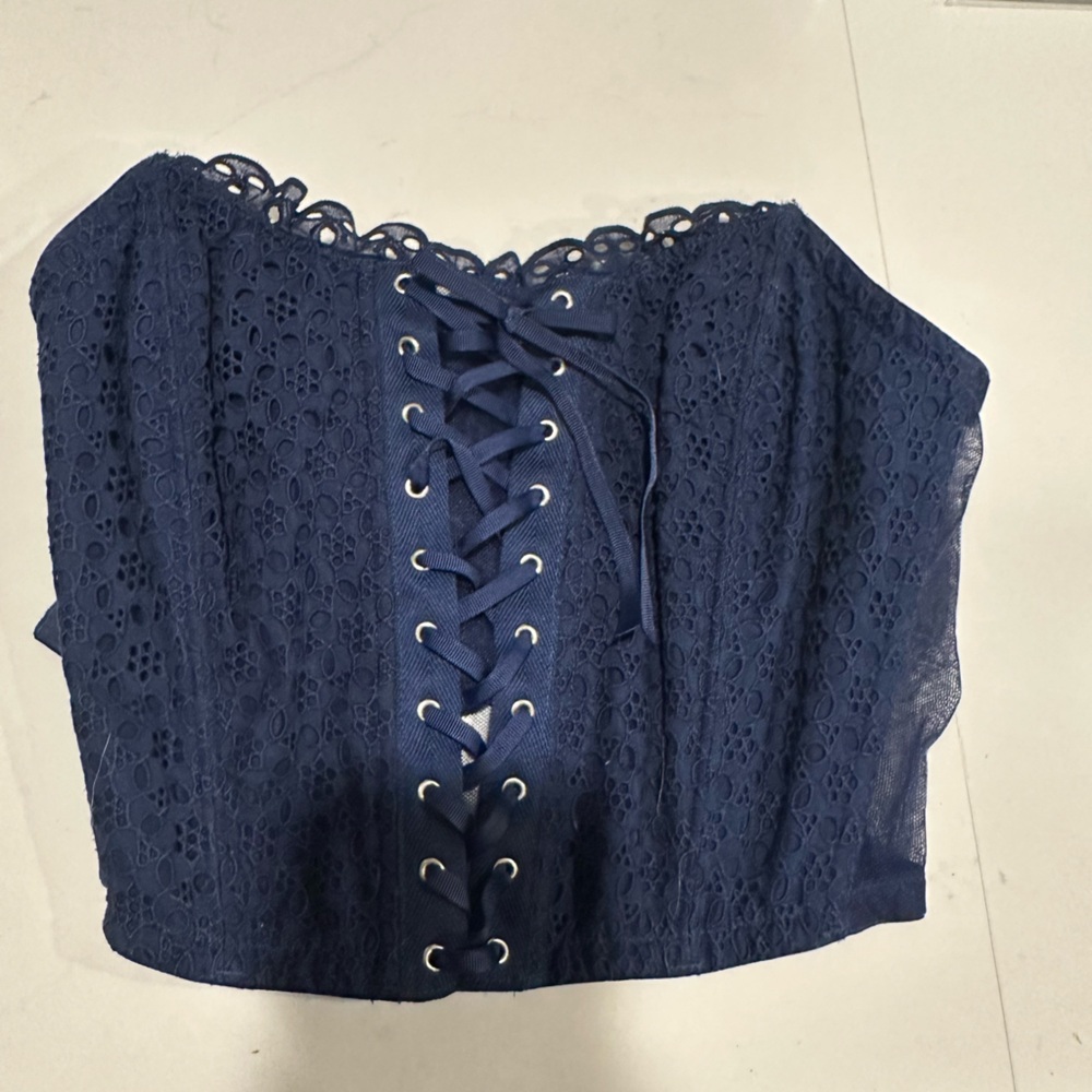 Victoria’s Secret NWT Navy Blue Corset Top